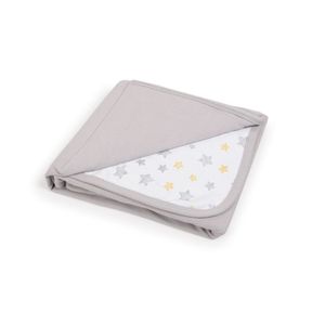 Ceba Baby pokrivač dječji(90x100) Light grey + Yellow Stars