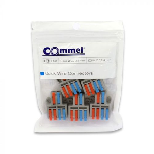 Commel Brza klema 2-4 0,2-2,5(4) mm2, 5 komada slika 3