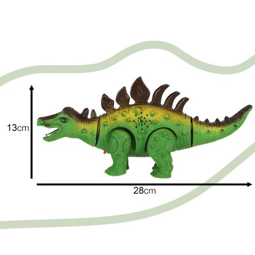 Stegosaur na daljinsko upravljanje - Zeleno-smeđi dinosaur slika 3