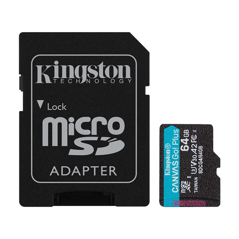 Kingston microSD 64GBCanvasGoPlus slika 1