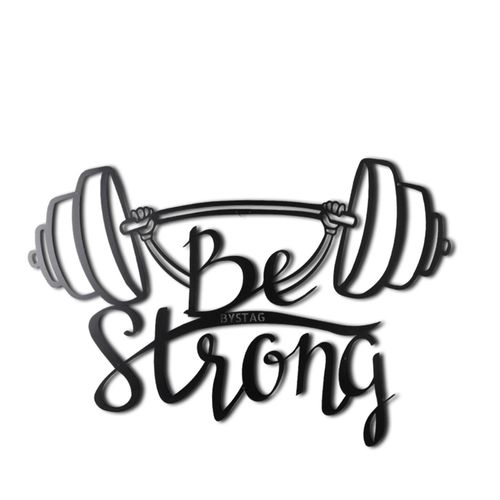 Wallity Metalna zidna dekoracija, Be Strong slika 2