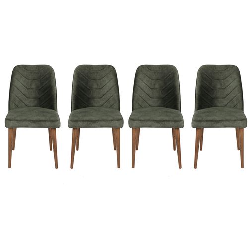 Dallas 558 V4  Walnut
Dark Green Chair Set (4 Pieces) slika 4