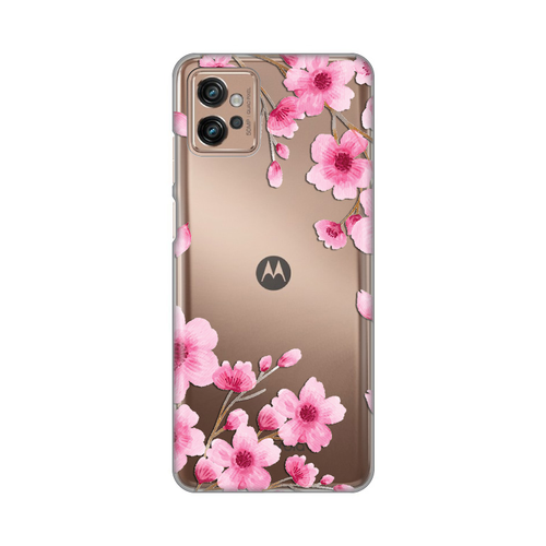 Torbica silikonska Print Skin za Motorola Moto G32 Rose flowers slika 1