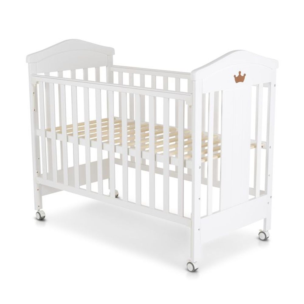 Cangaroo Drveni Krevetac za bebe Wing 124x67cm, Bijeli slika 1