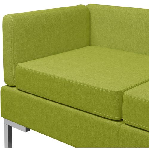 3-dijelni set sofa od tkanine zeleni slika 5