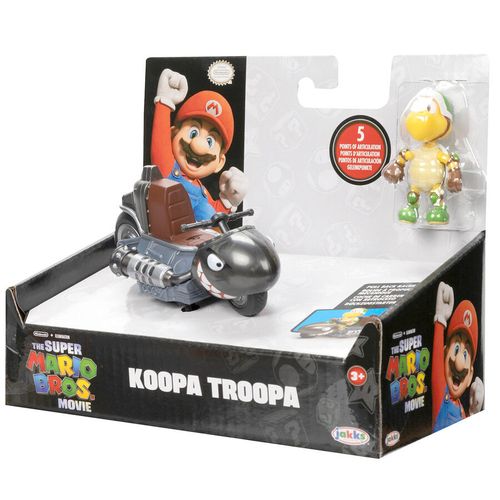 Mario Kart The Movie Koopa Troopa Kart  Kart figure 6cm slika 8