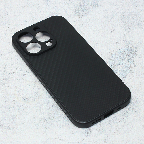 Maska Carbon fiber za iPhone 14 Pro 6.1 crna slika 1