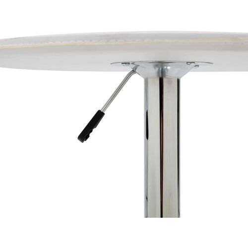 Barski stol bijeli Ø 60 cm MDF slika 3