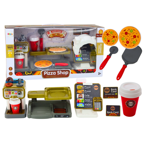 Pizza Shop set - Aparat za kavu, Pića, Kasa slika 1