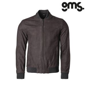 Kožna jakna za motor GMS Castillo - Smeđa vel.2XL
