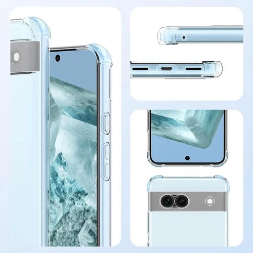 Techsuit Shockproof Clear Silicone prozirna maskica otporna na udarce za Google Pixel 9 Pro slika 6