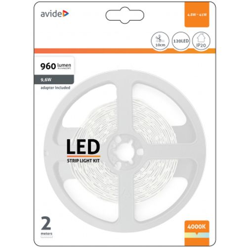 Avide LED SMD traka 2m 760lm 4.8W 60LED slika 1