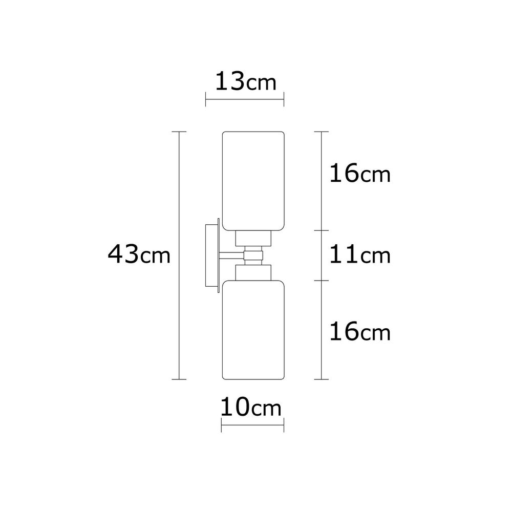 Balcova - N-347 Srebrna Zidna Lampa slika 3