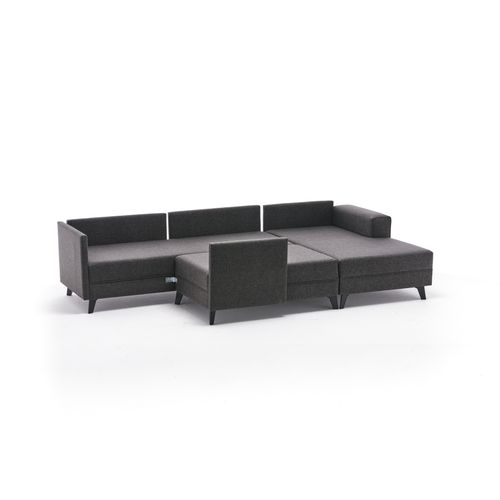 Atelier Del Sofa Kutna garnitura na razvlačenje, Antracit, Efsun - Anthracite slika 2