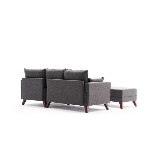 Atelier Del Sofa Kutna garnitura na razvlačenje, Antracit, Bella Mini Corner Sofa Right - Anthracite slika 7