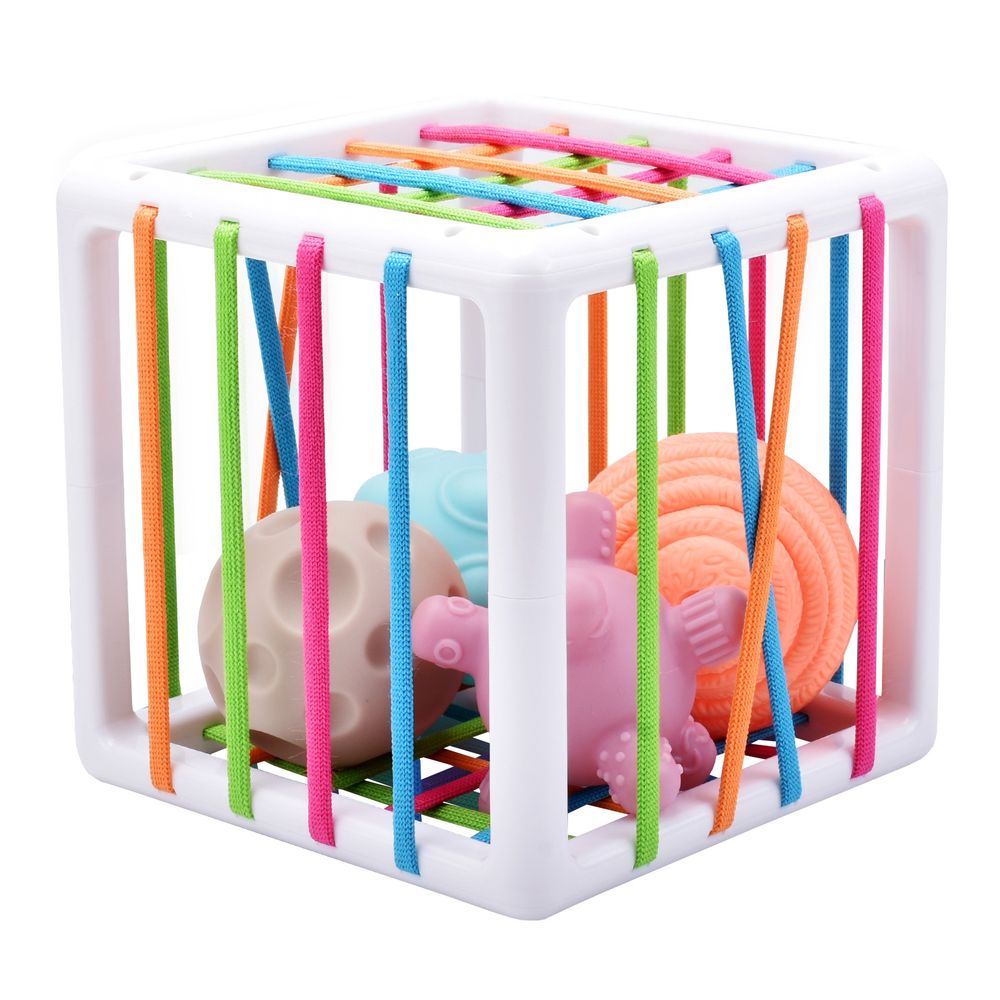 Woopie baby fleksibilna osjetilna kockica za razvrstavanje za djecu crazy shapes 5 kom. slika 2
