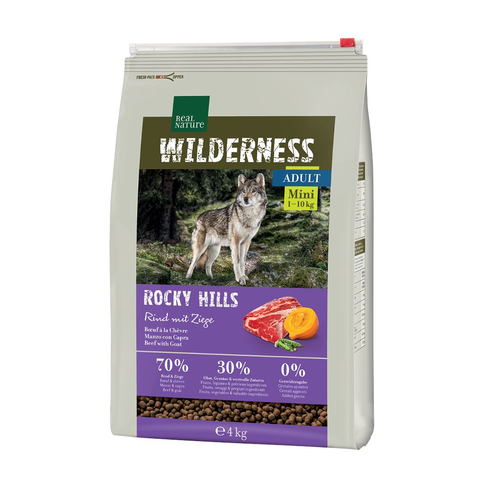 Real Nature Wilderness Mini Adult govedina i kozletina 4 kg slika 1
