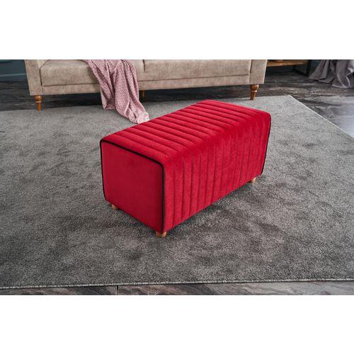 Atelier Del Sofa Tabure, Crvena, Mabel Puf - Red slika 1