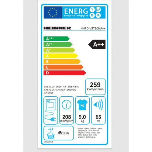 Heinner sušilica rublja s toplinskom pumpom HHPD-V9T1CHA++ slika 6