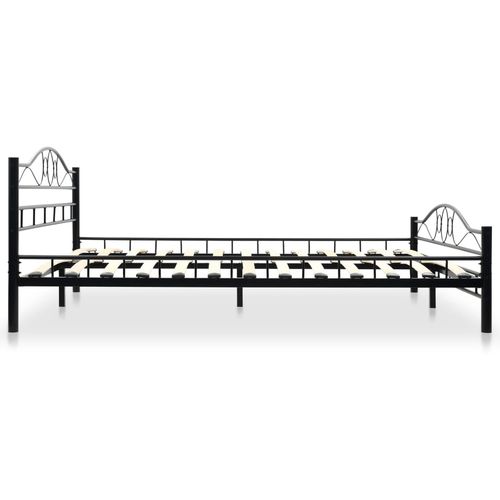 Krevet s madracem od memorijske pjene metalni crni 160 x 200 cm slika 24
