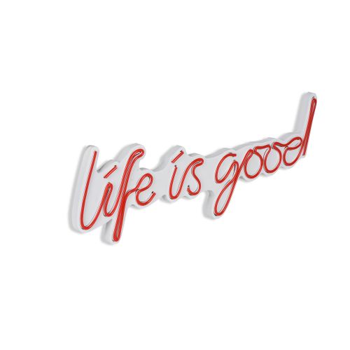 Wallity Ukrasna plastična LED rasvjeta, Life Is Good - Red slika 7