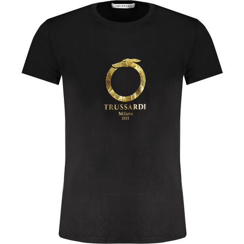 TRUSSARDI MEN'S SHORT SLEEVE T-SHIRT BLACK slika 1