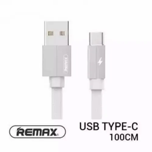Remax Kabl USB Kerolla Full speed Tip C 1m Beli slika 1