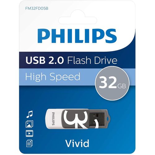 Philips USB  memorija 2.0 32GB Vivid Edition Grey slika 2