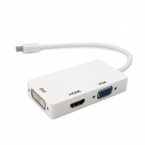 Adapter kabl za Apple mini DP na HDMI VGA DVI beli