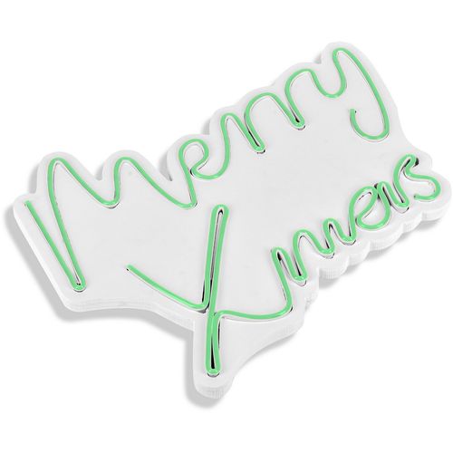 Wallity Ukrasna plastična LED rasvjeta, Merry Christmas - Green slika 5