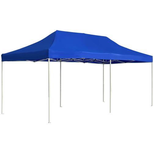 Profesionalni sklopivi šator za zabave 6 x 3 m plavi slika 37