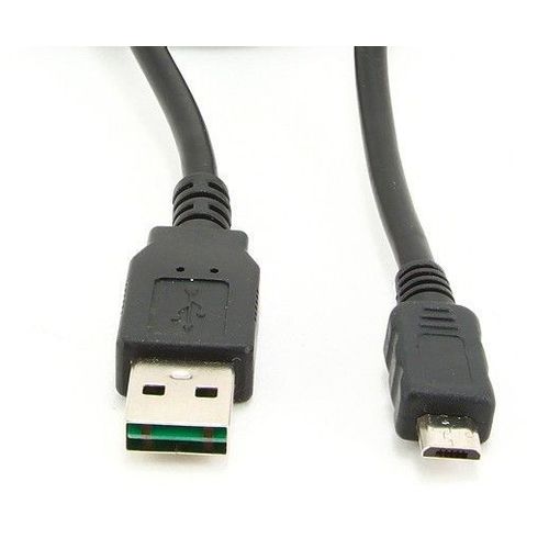 CC-mUSB2D-1M Gembird Double-sided USB 2.0 AM to Micro-USB cable, black, 1 m slika 1