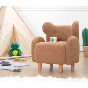 Juano Teddy - Smeđi Dječiji Wing Chair