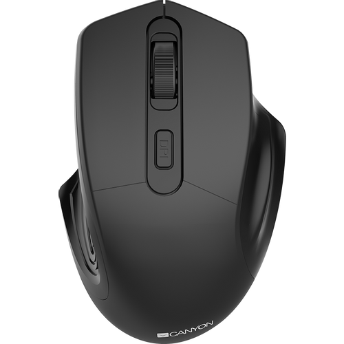 CANYON 2.4GHz Wireless Optical Mouse with 4 buttons, DPI 800/1200/1600, Black, 115*77*38mm, 0.064kg slika 1