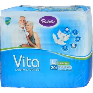 Violeta Vita pelene za inkontinenciju L Super 20 kom