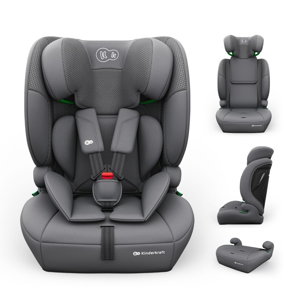 Kinderkraft autosjedalica Comfort Up 2 plus i-Size 9-36 kg (76-150 cm) bez Isofix-a, Grey slika 1