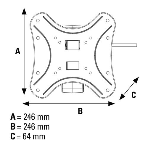 HAMA Nosač za TV 00108739 slika 2