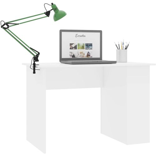 Radni stol visoki sjaj bijeli 110 x 60 x 73 cm od iverice slika 9