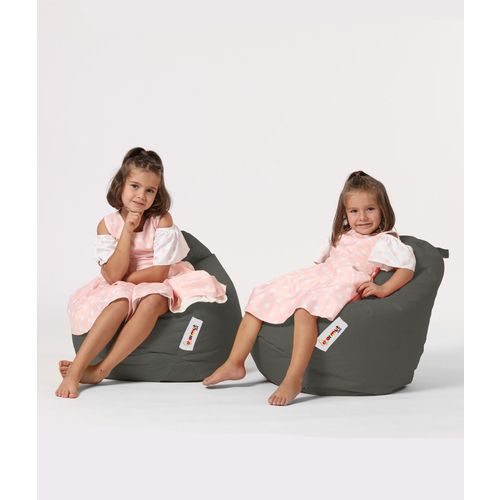 Atelier Del Sofa Premium Kid - Tamno Siva BaÅ¡tenska Fotelja od Pasulja slika 7