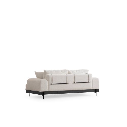 Atelier Del Sofa Trosjed, Eti Black 3 Seater - White slika 10