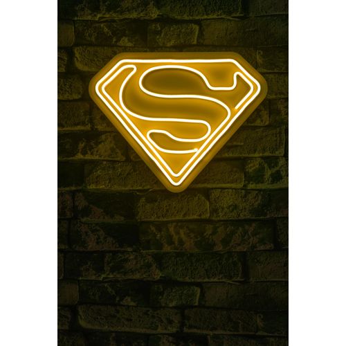 Wallity Ukrasna plastična LED rasvjeta, Superman - Yellow slika 2