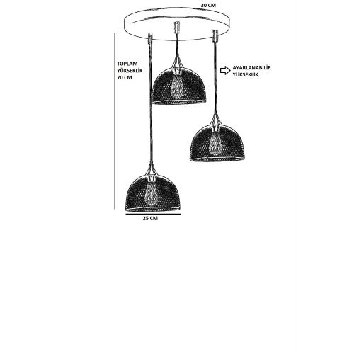 Opviq Luster Rota 8722-3 slika 3