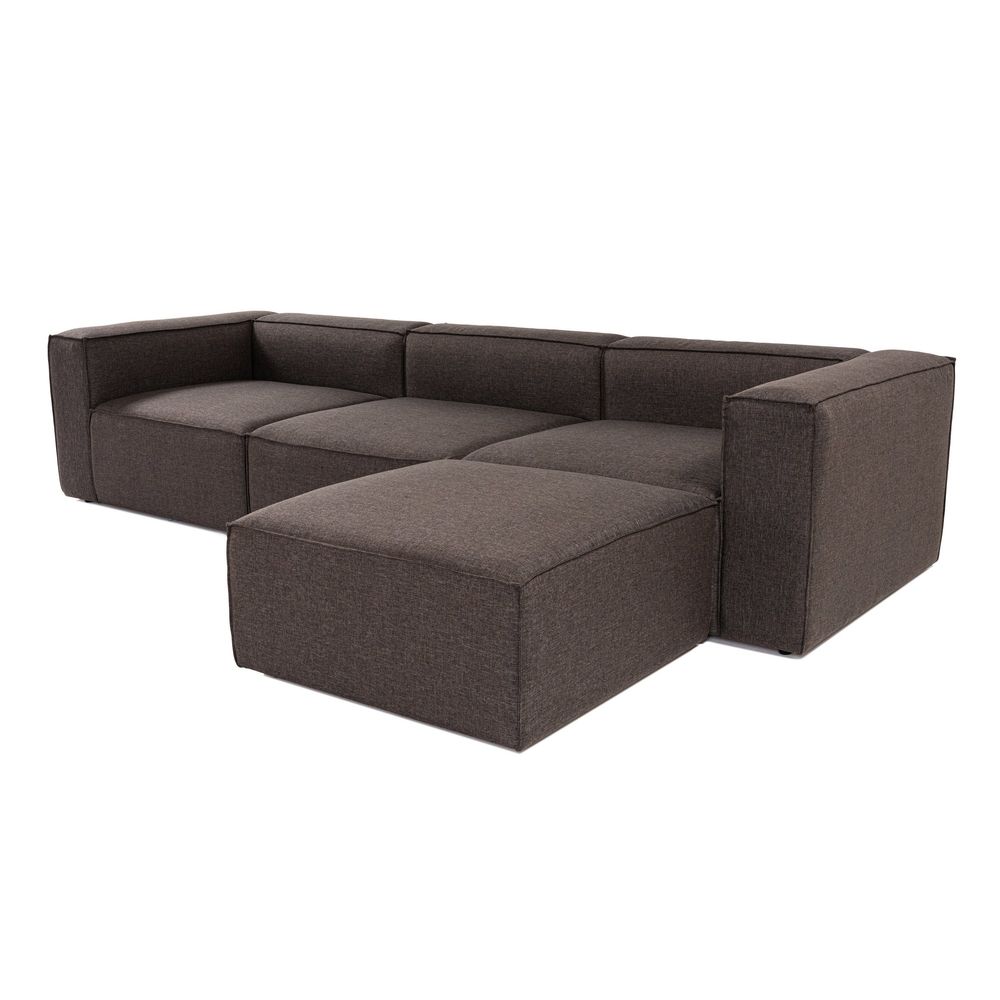 Fora - Ugao Sofa u Tamno Smeđoj Boji slika 4