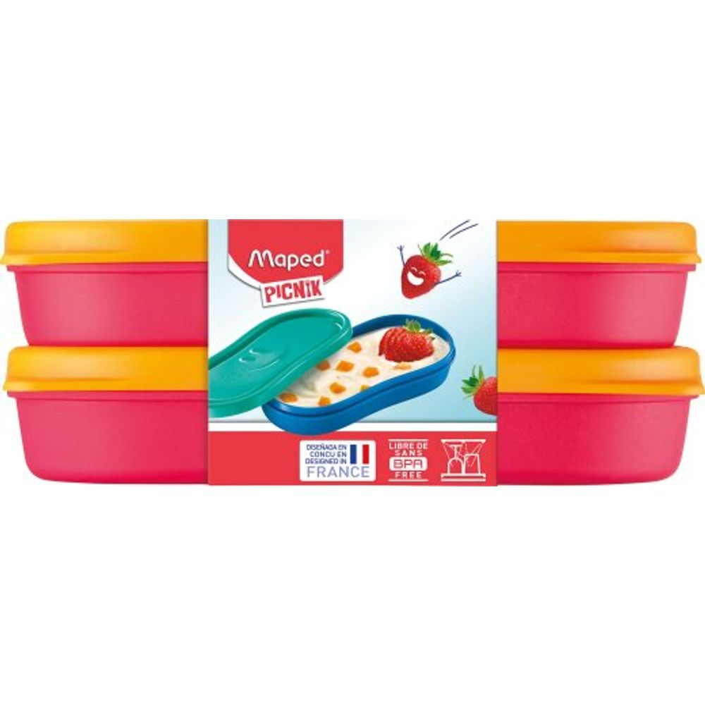 Maped Kutija za užinu x2 pink slika 2