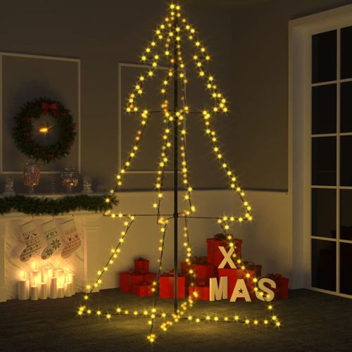 Stožasto božićno drvce 240 LED unutarnje i vanjsko 118 x 180 cm slika 9