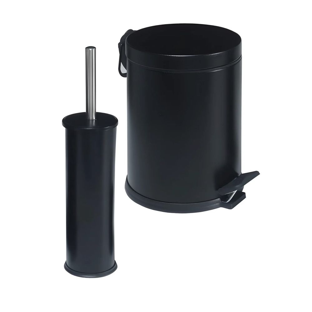 Set za Kupatilo d86 Crni (2 Dijela) slika 1