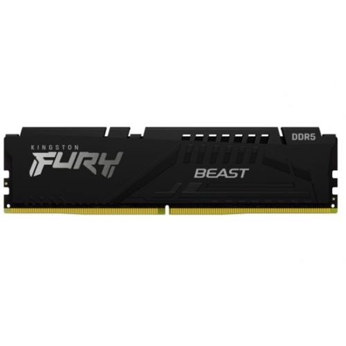 Kingston KF552C40BB-16 DDR5 16GB 5200MHz [FURY BEAST], Non-ECC UDIMM, CL40 1.25V, 288-Pin 1Rx8, w/Heatsink slika 1