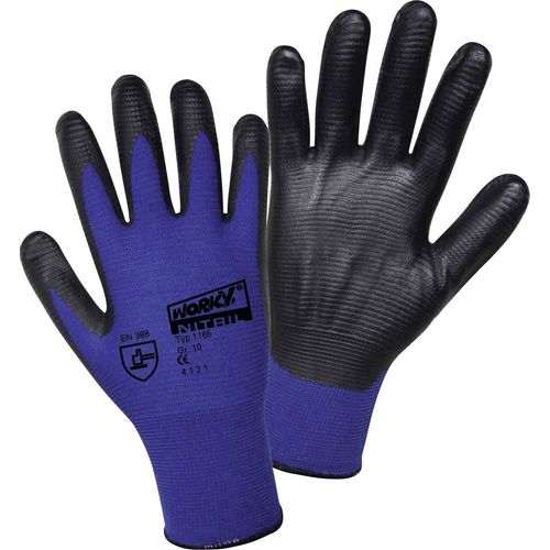 L+D worky Nylon Super Grip Nitrile 1165-9 najlon rukavice za rad Veličina (Rukavice): 9, l EN 388 CAT II 1 Par slika 3