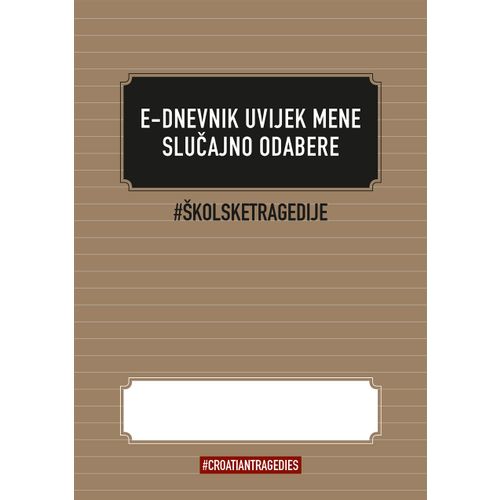 Bilježnica "Hrvatske tragedije" A4 - linije SORTO slika 9