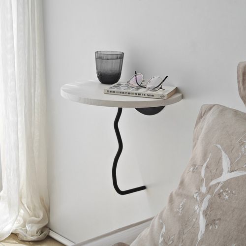 Leo - Black, White Black
White Wall Shelf slika 9